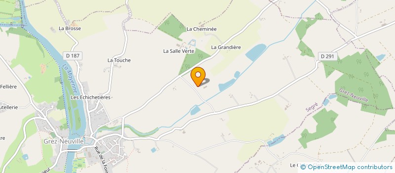 localisation de l'entreprise MILLOT  GREZ-NEUVILLE