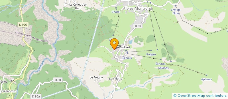 localisation de l'entreprise MILLOT - MEYER  ALBIEZ-MONTROND