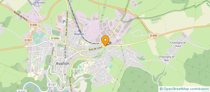 localisation de l'entreprise MILLOT SAS à AVALLON