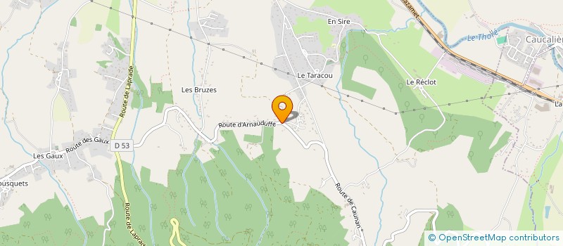 localisation de l'entreprise MILLY  LABRUGUIERE