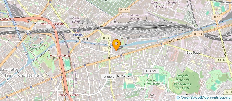 localisation de l'entreprise MILLY LAKANAL  PANTIN