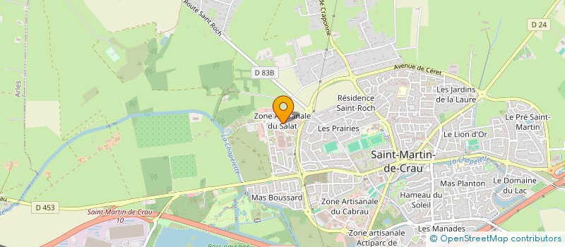 localisation de l'entreprise MILO  SAINT-MARTIN-DE-CRAU