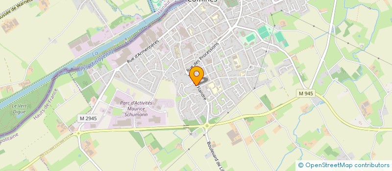 localisation de l'entreprise MILO  COMINES