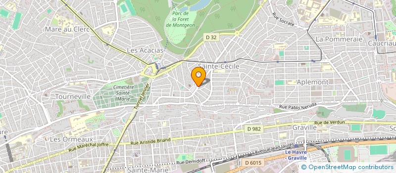 localisation de l'entreprise MILO  LE HAVRE