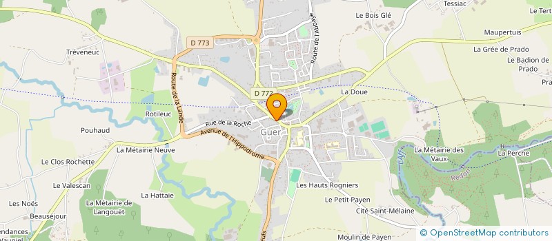 localisation de l'entreprise MILO à GUER