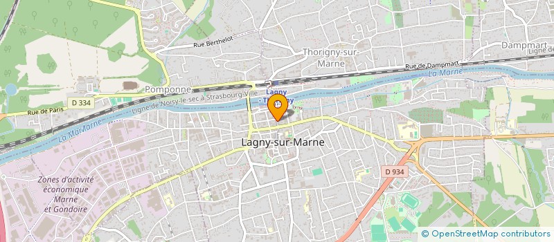 localisation de l'entreprise MILO  LAGNY-SUR-MARNE