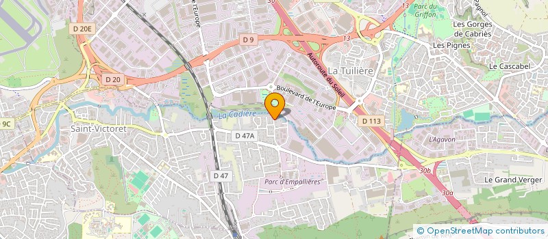 localisation de l'entreprise MILO à VELAUX