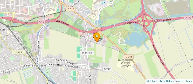 localisation de l'entreprise MILO  CALAIS