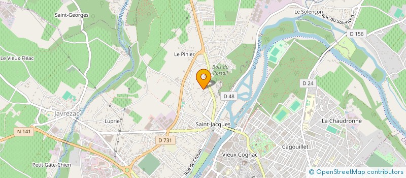 localisation de l'entreprise MILO à COGNAC