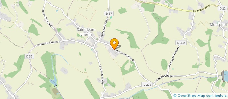 localisation de l'entreprise MILO IMMO à SAINT-JEAN-LHERM