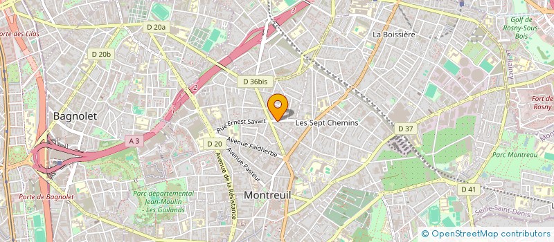 localisation de l'entreprise MILO PRODUCTION à MONTREUIL