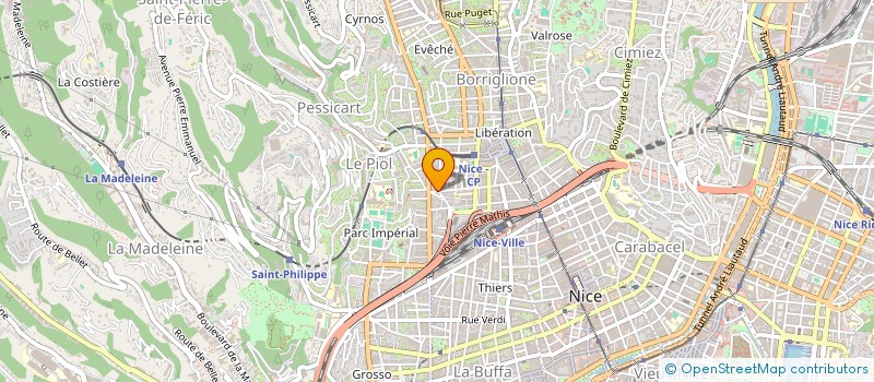 localisation de l'entreprise MILO'S PIZZA à NICE