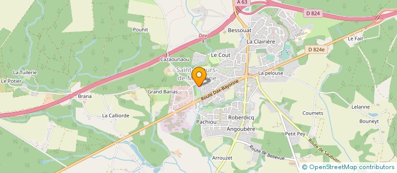localisation de l'entreprise MILOAH INVESTISSEMENT à SAINT-GEOURS-DE-MAREMNE