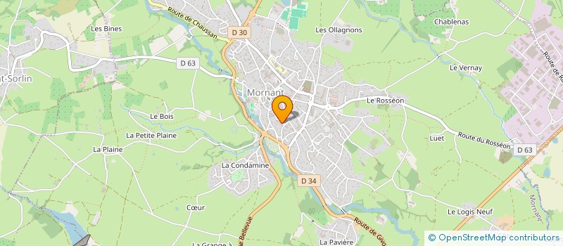 localisation de l'entreprise MILOCA  MORNANT