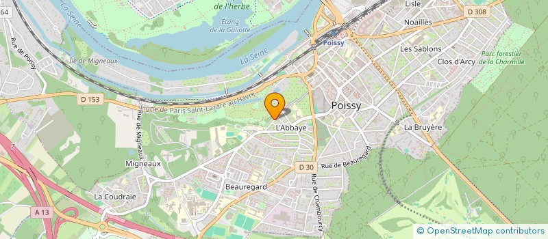 localisation de l'entreprise MILODINA  POISSY