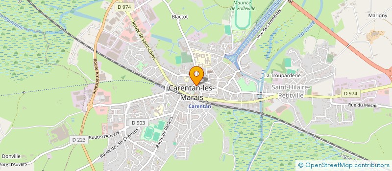 localisation de l'entreprise MILODIS à CARENTAN-LES-MARAIS