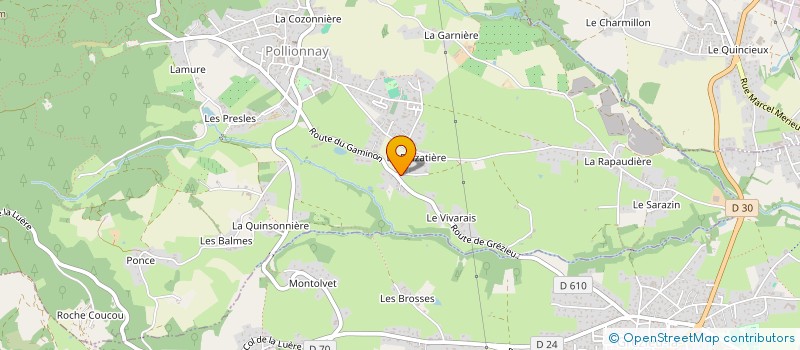 localisation de l'entreprise MILOLUDE  POLLIONNAY