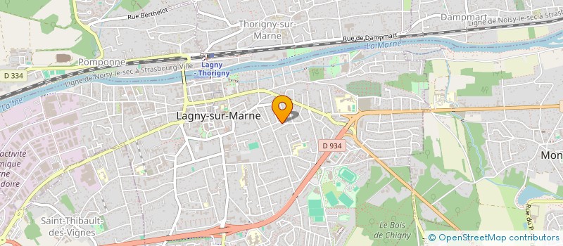 localisation de l'entreprise MILON  LAGNY-SUR-MARNE