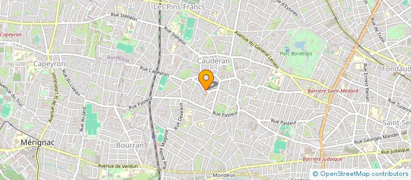 localisation de l'entreprise MILON - PHILIPPE  BORDEAUX