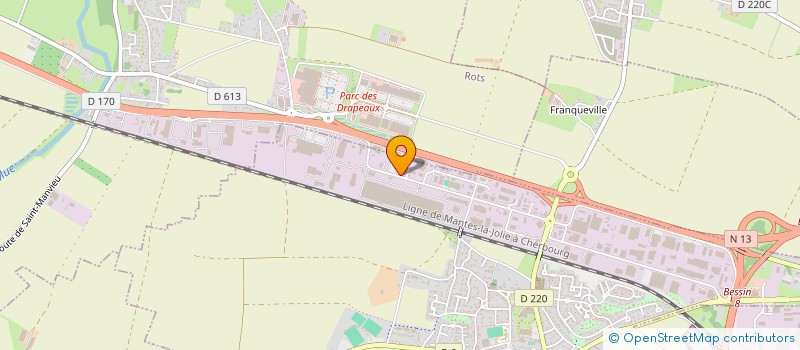 localisation de l'entreprise MILONIS NORMANDIE  CARPIQUET