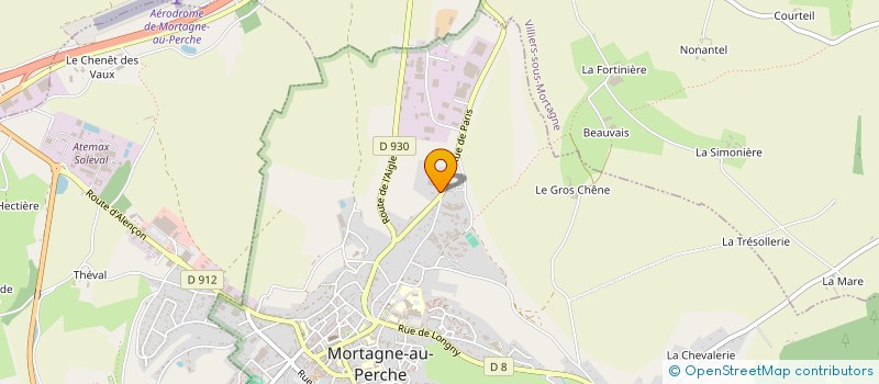 localisation de l'entreprise MILOR à MORTAGNE-AU-PERCHE