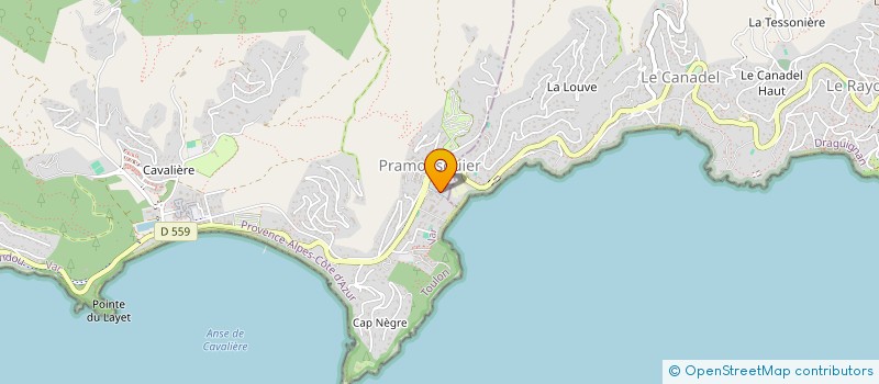 localisation de l'entreprise MILOR à LE LAVANDOU