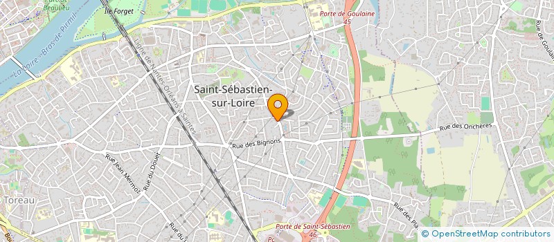 localisation de l'entreprise MILOS à SAINT-SEBASTIEN-SUR-LOIRE