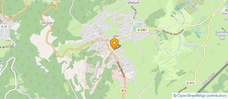 localisation de l'entreprise MILOS SKM  LES ROUSSES