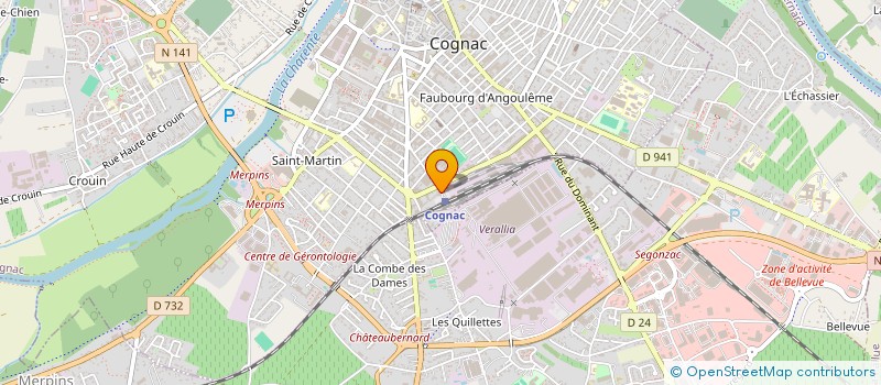 localisation de l'entreprise MILOTP à COGNAC