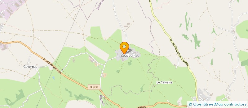 localisation de l'entreprise MILOU  BOZOULS