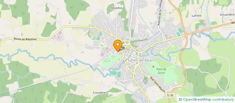 localisation de l'entreprise MILOU ARCHITECTURE à SALIES-DE-BEARN