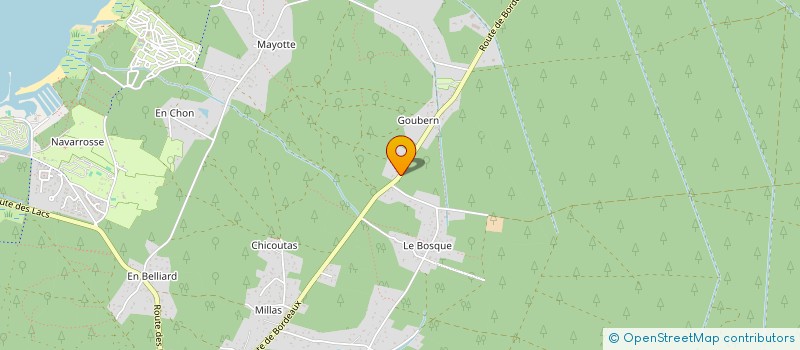 localisation de l'entreprise MILOUDI LAPEZE  BISCARROSSE