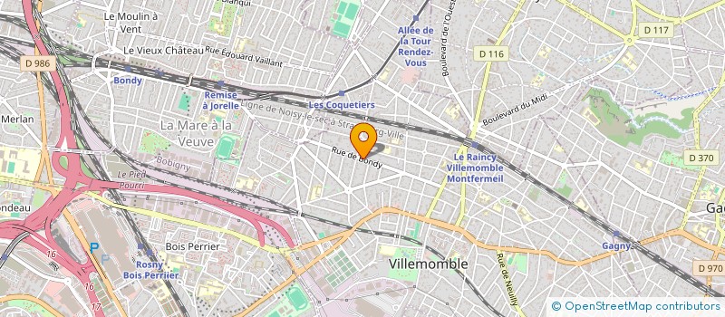 localisation de l'entreprise MILOVANOVIC à VILLEMOMBLE