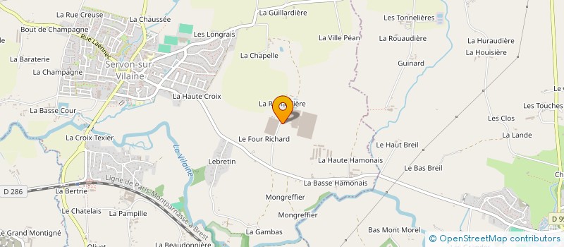 localisation de l'entreprise MILTOM  SERVON-SUR-VILAINE