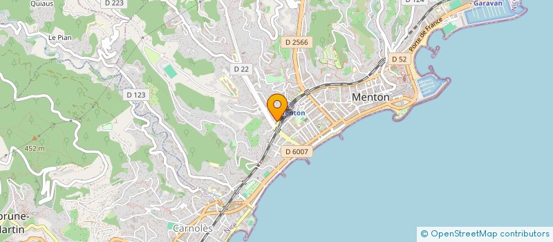 localisation de l'entreprise MILU à MENTON