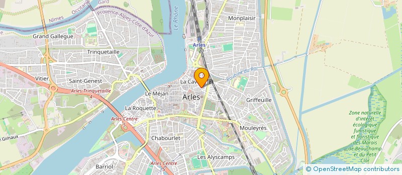 localisation de l'entreprise MILVI à ARLES