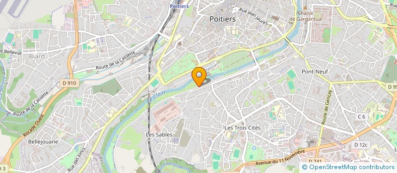 localisation de l'entreprise MILVIN  POITIERS