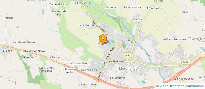 localisation de l'entreprise MILWENY GROUP  MERDRIGNAC