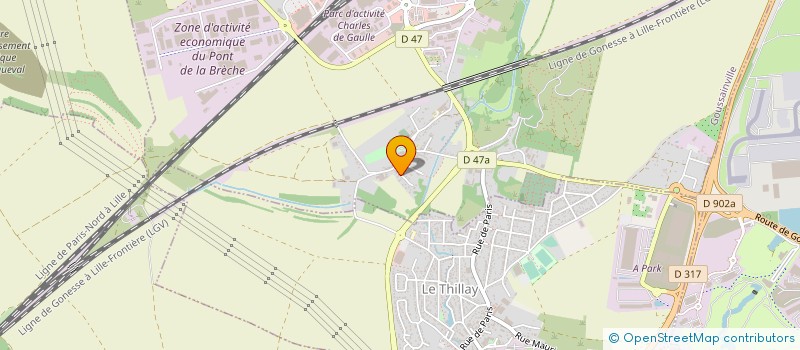 localisation de l'entreprise MILY'S CREATION  GOUSSAINVILLE