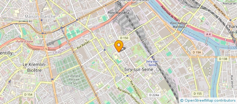 localisation de l'entreprise MIM SERVICES FRET à IVRY-SUR-SEINE