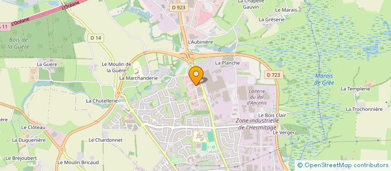 localisation de l'entreprise MIMAVALO à ANCENIS-SAINT-GEREON