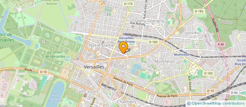 localisation de l'entreprise MIMI CHAUSSURES à VERSAILLES