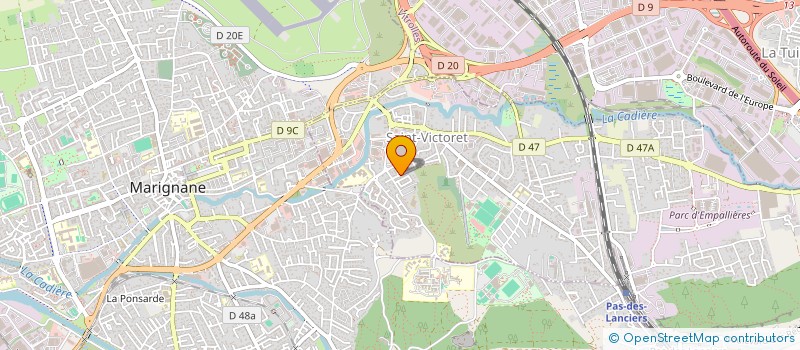 localisation de l'entreprise MIMI INVEST à SAINT-VICTORET