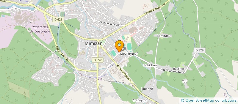 localisation de l'entreprise MIMIZAN FOOTBALL CLUB à MIMIZAN