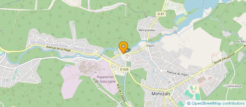 localisation de l'entreprise MIMIZAN PNEUS à MIMIZAN