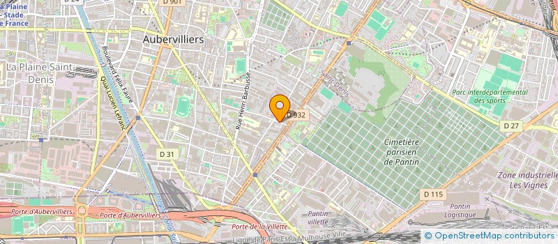 localisation de l'entreprise MIMODE à AUBERVILLIERS