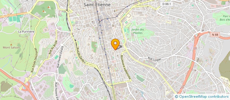 localisation de l'entreprise MIMOFAC 3E INTERNATIONALE à SAINT-ETIENNE