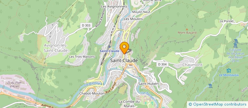 localisation de l'entreprise MIMOLETTE à SAINT-CLAUDE