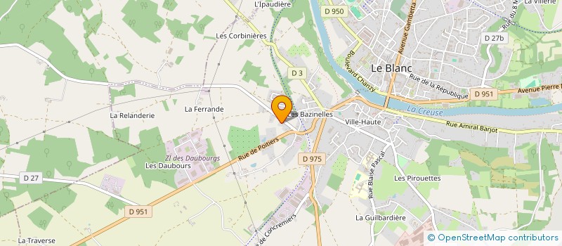 localisation de l'entreprise MIMOSA 36 à LE BLANC