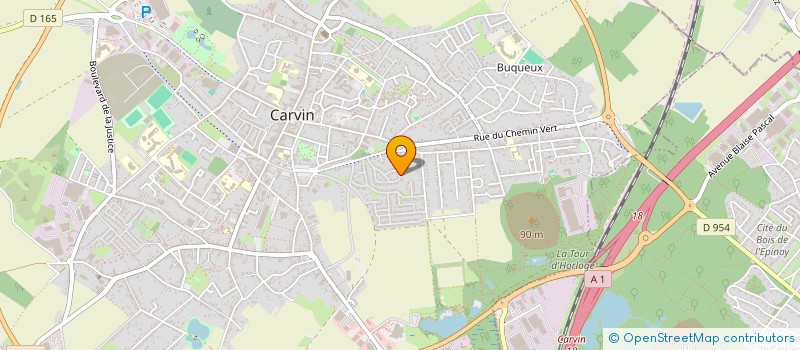 localisation de l'entreprise MIMOSA 5  CARVIN